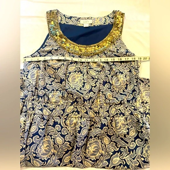 Ann Taylor LOFT Embellished Sleeveless Dress - Size 8 - Picture 6 of 13